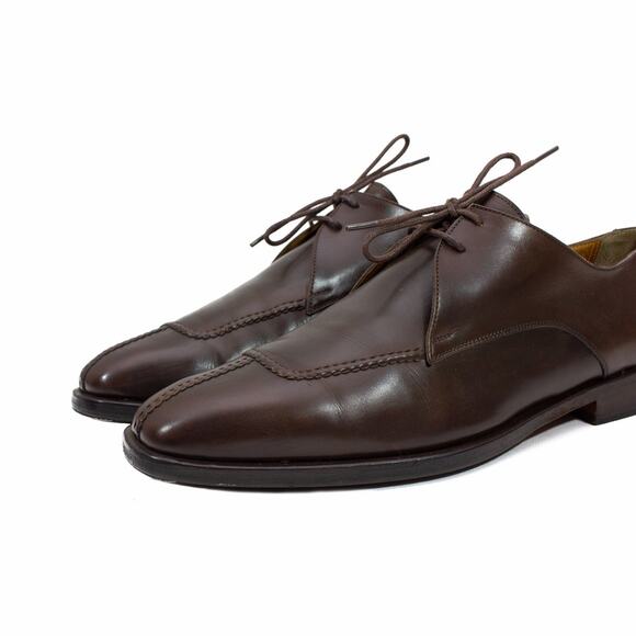 RERE Hermès By John Lobb Split Toe Derby Calfskin Leather Dress Shoes US11 main image 14
